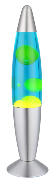 Lavaleuchte LED BUBBLE silber in silberfarben aus Materialmix
