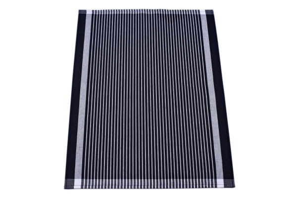 Geschirrtuch STRIPES in schwarz aus Baumwolle