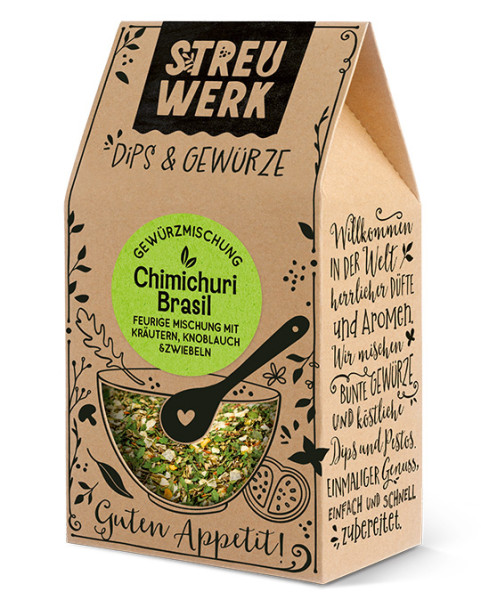 Gewürz Chimichuri Brasil in braun aus Papier