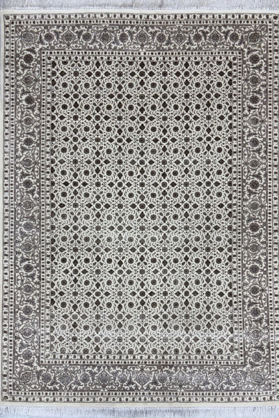 Teppich HERATI creme in creme aus Schurwolle