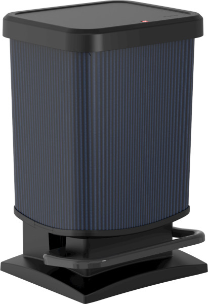 Treteimer PASO MARBLE BLUE in dunkelblau aus Polypropylen