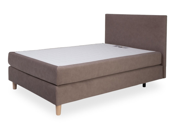 Boxspringbett MONDO BARELL in braun aus Stoff