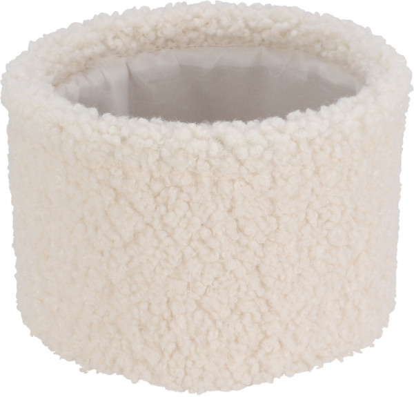 Korb TEDDY mittel in weiß aus Polyester