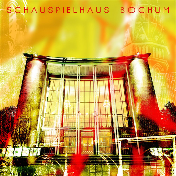 Aludibondbild BOCHUM in bunt aus Aluminium