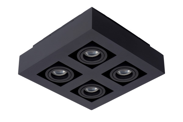 Deckenleuchte XIRAX in schwarz aus Aluminium