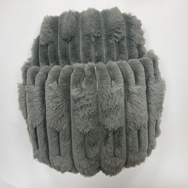 Fußwärmer FELL in grau aus Kunststoff