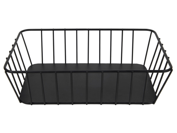 Brotkorb BLACK eckig in schwarz aus Metall