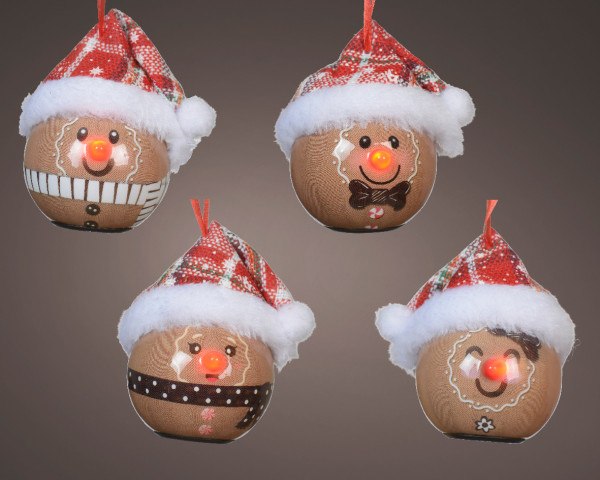 Weihnachtskugel X-MAS in mehrfarbig aus Kunststoff