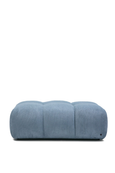 Hocker SOFT CUBE in blau aus Stoff