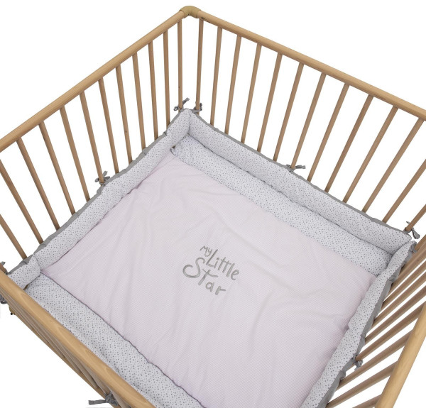 Laufgittereinlage MYLITTLESTAR in rosa aus Stoff