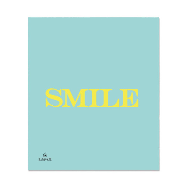 Schwammtuch DESIGN@HOME SMILE in türkis aus Mischgewebe