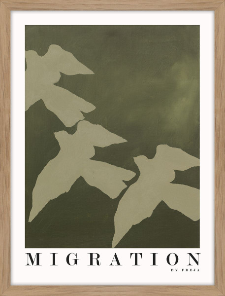 Kunstdruck MIGRATION in mehrfarbig