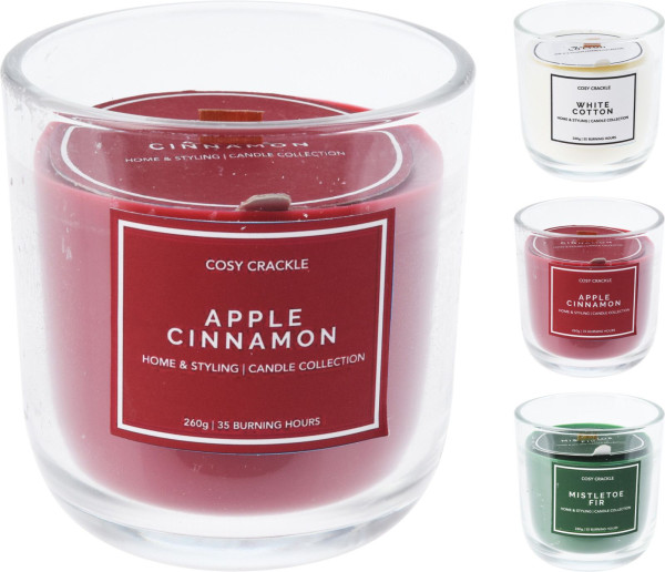 Duftkerze im Glas aus Wachs