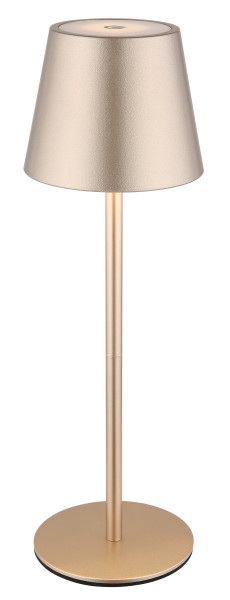 Tischleuchte TILA LED champ. in champagner aus Materialmix