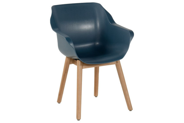 Gartenstuhl SOPHIE in blau aus Kunststoff