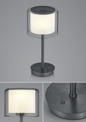 Tischleuchte elements KLARA in schwarz aus Metall
