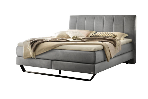 Boxspringbett HASENA AMBRA in 835-Monet steel