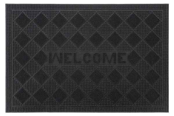 Fussmatte MANILA in schwarz aus Gummi