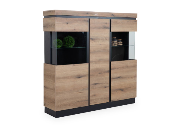 Highboard ASMUS in Eiche aus Dekor