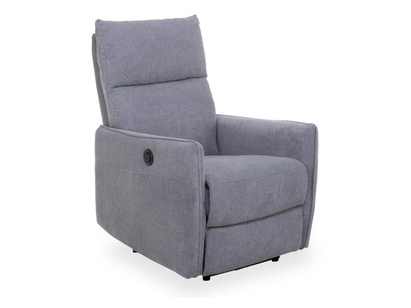 Sessel HARPER HEMMET in grau aus Leder/Stoff