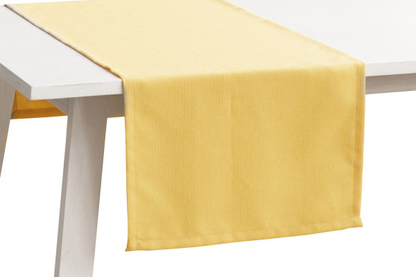 Tischläufer PANAMA in goldfarben aus Polyester