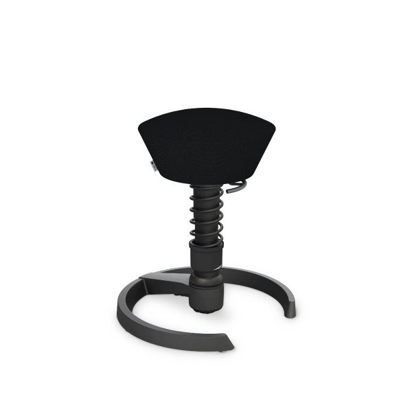 Hocker AERIS SWOPPER in schwarz aus Stoff