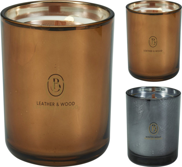 Duftkerze in mehrfarbig aus Glas