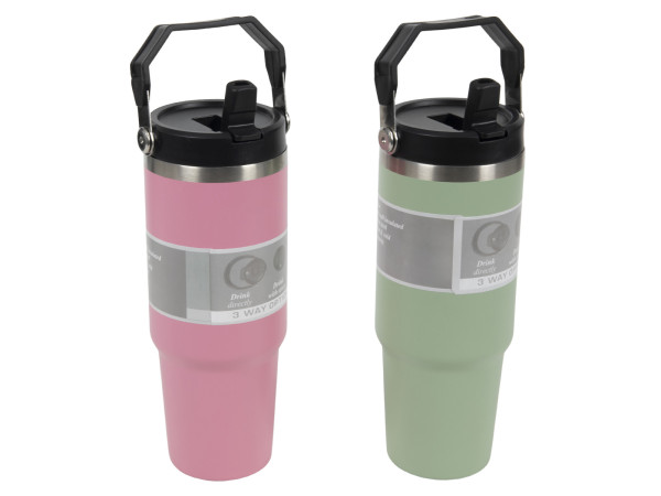 Thermobecher FLIP in mehrfarbig aus Edelstahl
