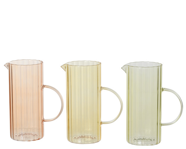 Karaffe PASTELL in mehrfarbig aus Glas