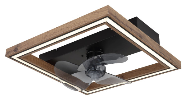Deckenventilator CELINATA in schwarz aus Metall