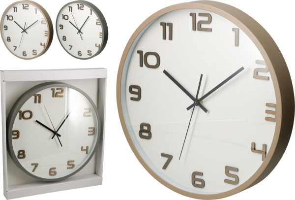 Wanduhr BASEL in sand aus Polypropylen