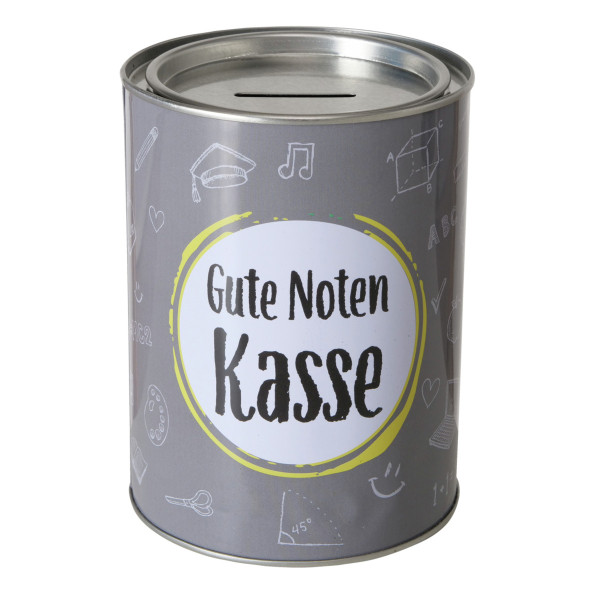 Spardose NOTENKASSE in mehrfarbig aus Eisen