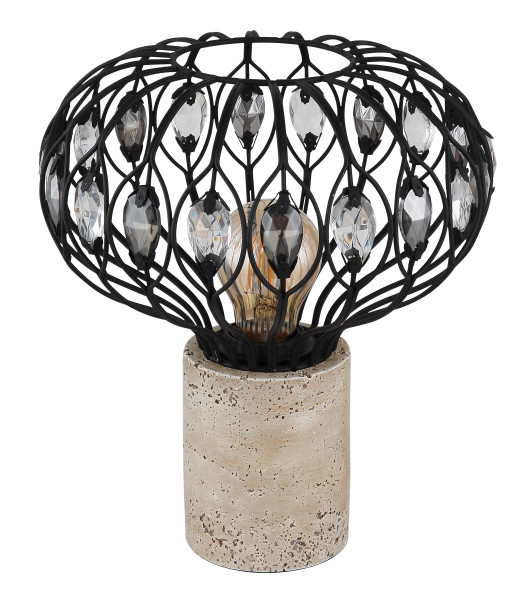 Tischleuchte DORTHY in beige aus Beton