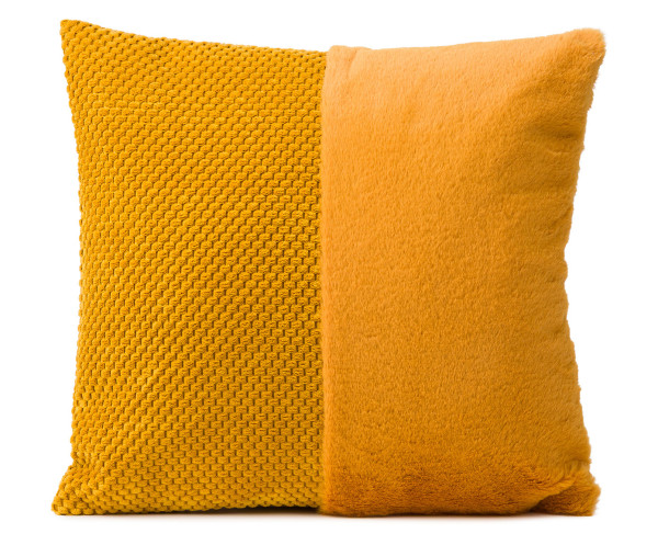 Kissen SVELA senf in Senf aus Polyester