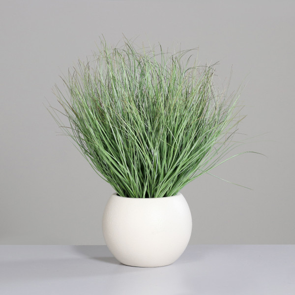Kunstpflanze Gras in grün aus Kunststoff