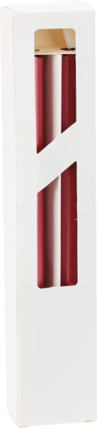 Kerze LED BORDEAUX in rot aus Wachs