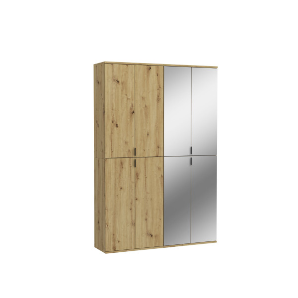 Garderobe PROJEKT X in Artisaneiche aus Dekor