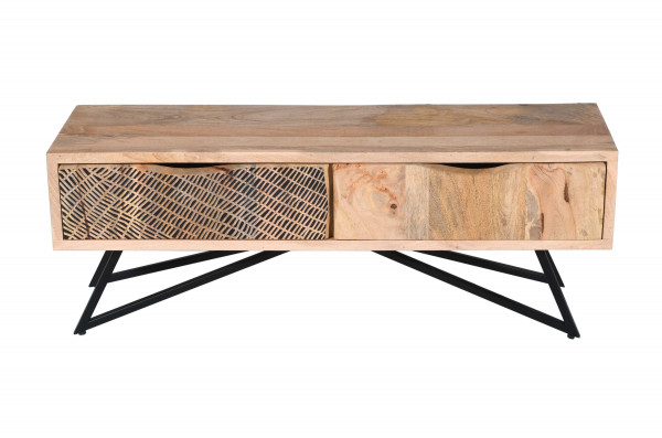 Lowboard HARPER WAIGEO in natur aus Massivholz