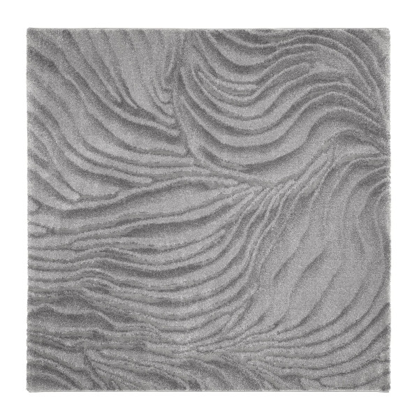 Teppich LIV CORAL in grau aus Mischgewebe