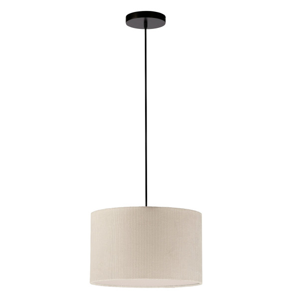 Pendelleuchte DURO in beige aus Materialmix