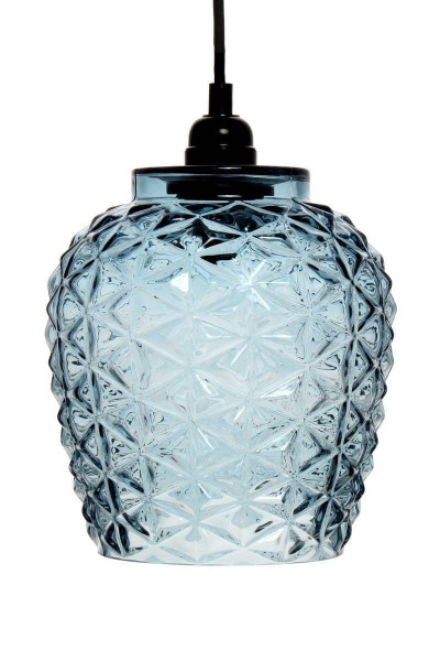 Hängeleuchte VILA in blau aus Glas