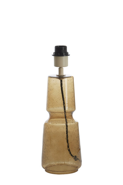 Lampenfuss LABIN in braun aus Glas