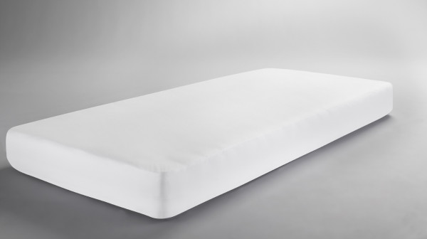 Spannbetttuch MONDO Avadi in weiß aus Baumwolle