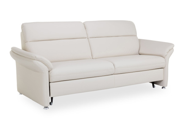 Sofa 3 Sitzer PEDRO in ecru aus Leder
