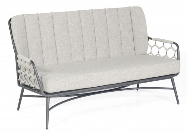 Loungesofa YALE in grau aus Aluminium