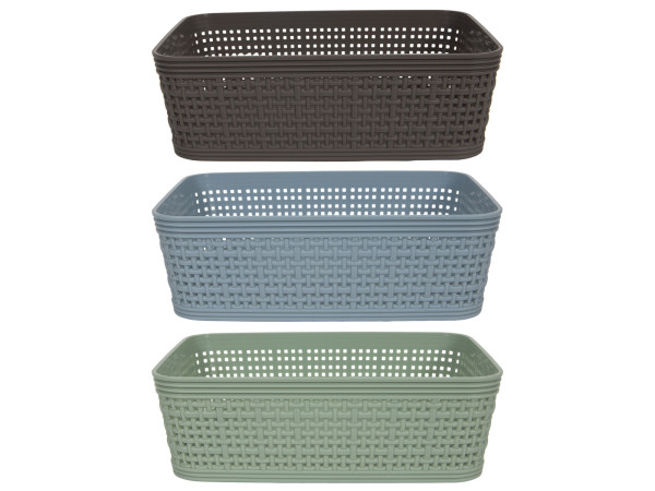 Korb WEAVE in mehrfarbig aus Kunststoff