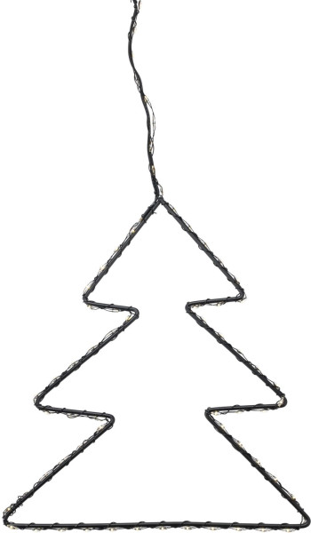 Dekohänger LED TREE in mehrfarbig aus Materialmix