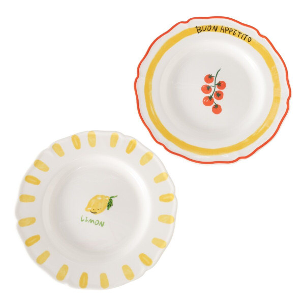Teller APPETITO in mehrfarbig aus Bone China