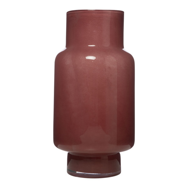 Vase PIEN in bordeaux aus Glas