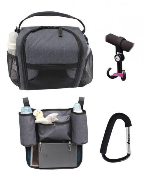Picknick-Set in schwarz aus Kunststoff